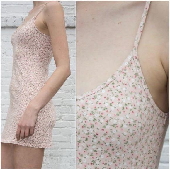 Brandy melville pink floral dress top