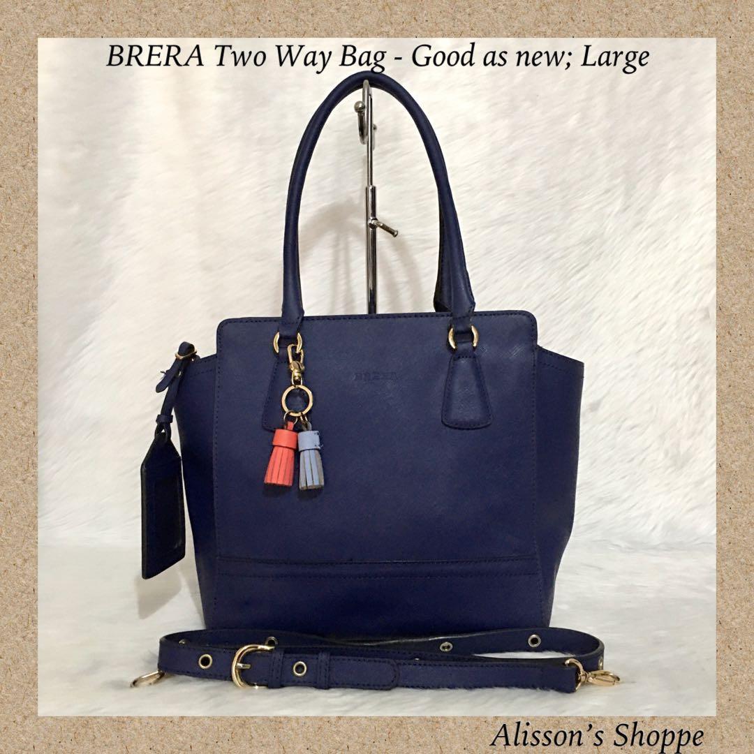 Authentic Brera Italy 2way Leather Bag, Women's Fashion, Bags & Wallets,  Cross-body Bags on Carousell