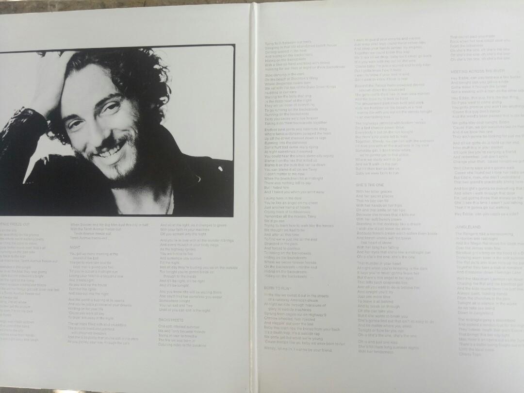 Bruce Springsteen LP Vinyl Plaka (Category: Vinyls) located in Manila. Submitted by kinganalog (Listing ID 1023912569, Image 2). Description: Bruce Springsteen LP Vinyl, cover VG gatefold, media VG to VG+. 1975 CBS USA. Selling price P1,150. Shipping nationwide via Jrs, COD or Cash On Delivery is okay at buyer's account. Check out our fb page Roots Analog..