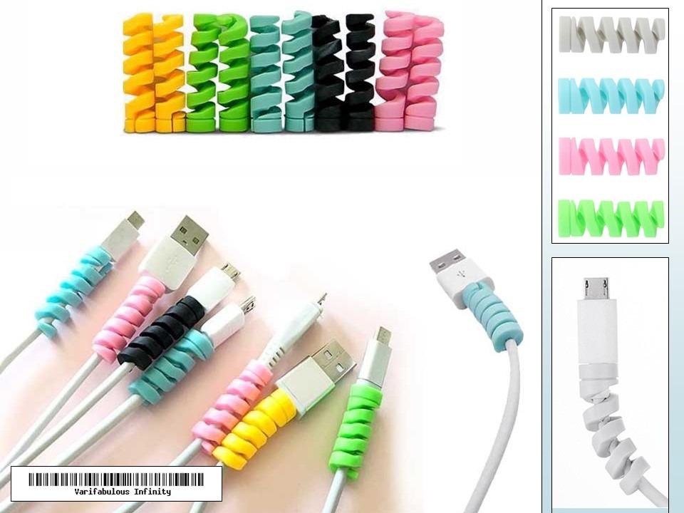 Cable Protector (Category: Cables & Adaptors) located in Singapore. Submitted by lenglengtiu (Listing ID 1023966840, Image 2). Description: Mix Colour Random Colour 4 pieces .