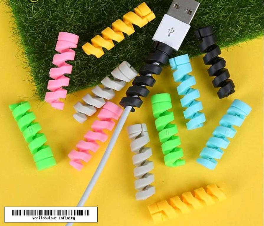 Cable Protector (Category: Cables & Adaptors) located in Singapore. Submitted by lenglengtiu (Listing ID 1023966840, Image 3). Description: Mix Colour Random Colour 4 pieces .