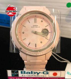 CASIO BABY-G FLORAL DIAL SERIES BGA-150-4AJF Ladies Pink Gold
