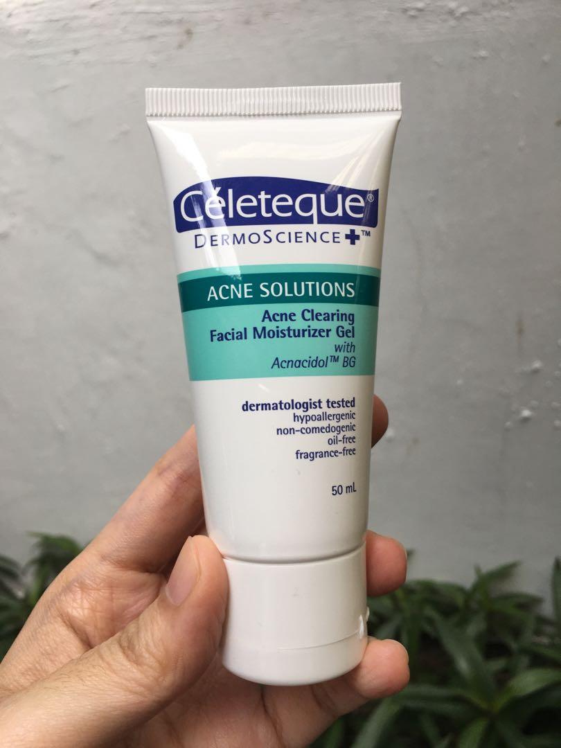 celeteque acne clearing facial moisturizer gel
