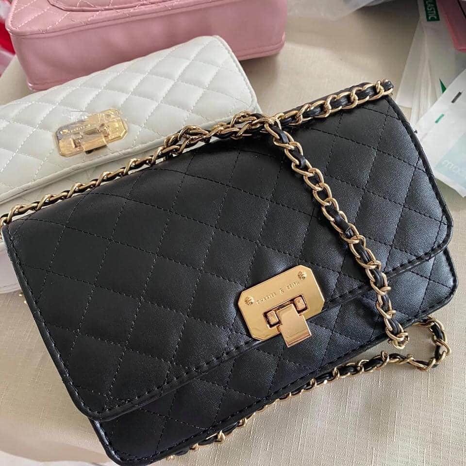 quilted clutch charles and keith