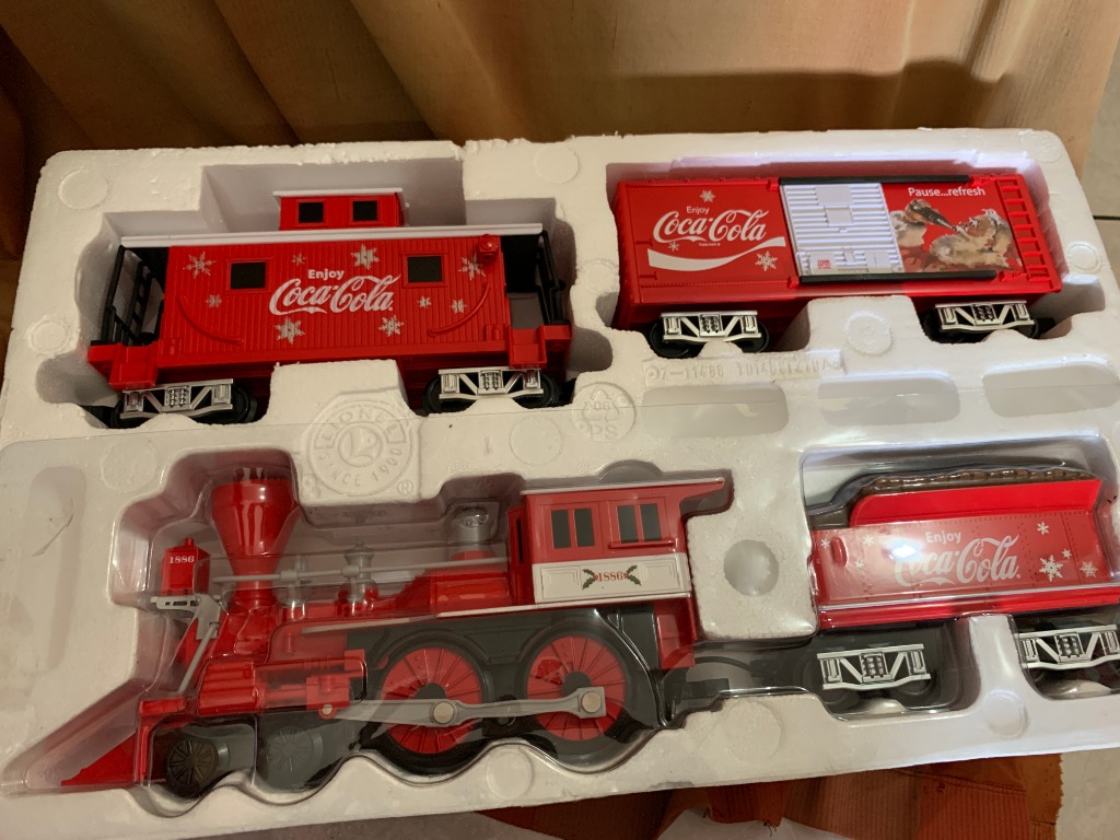 Coke Cocal Cola Lionel Train set G guage w remote control