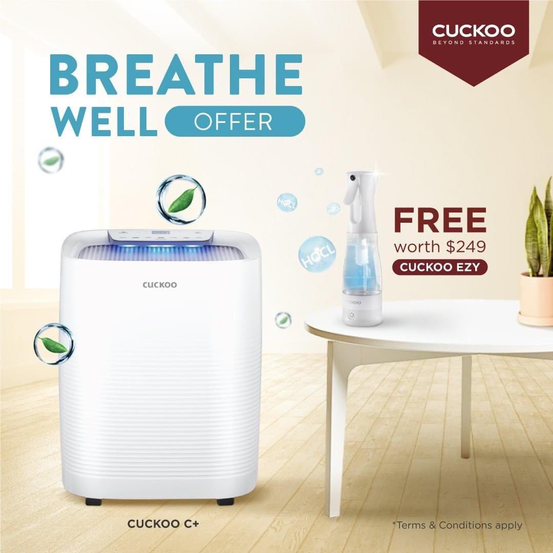 Cuckoo Air Purifier Free Gift While Stock Last Home Appliances Cooling Air Care On Carousell
