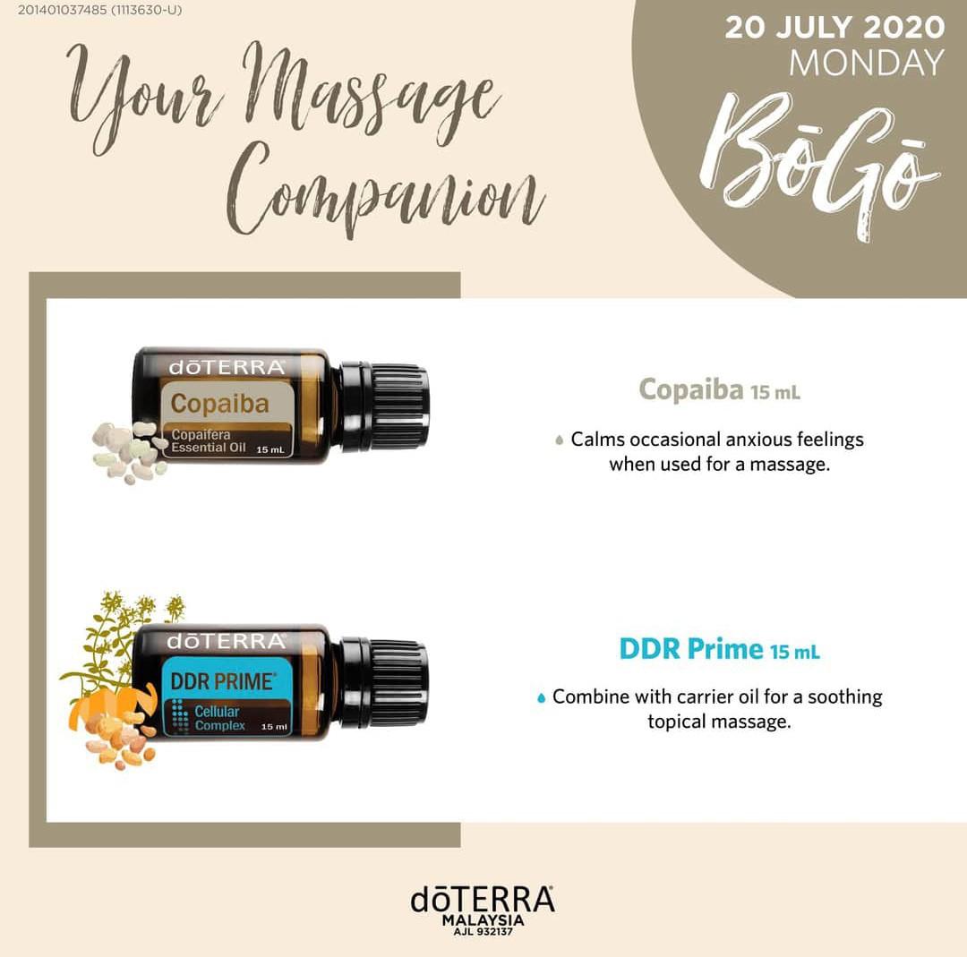 doTERRA BOGO Buy Copaiba Free DDR Prime