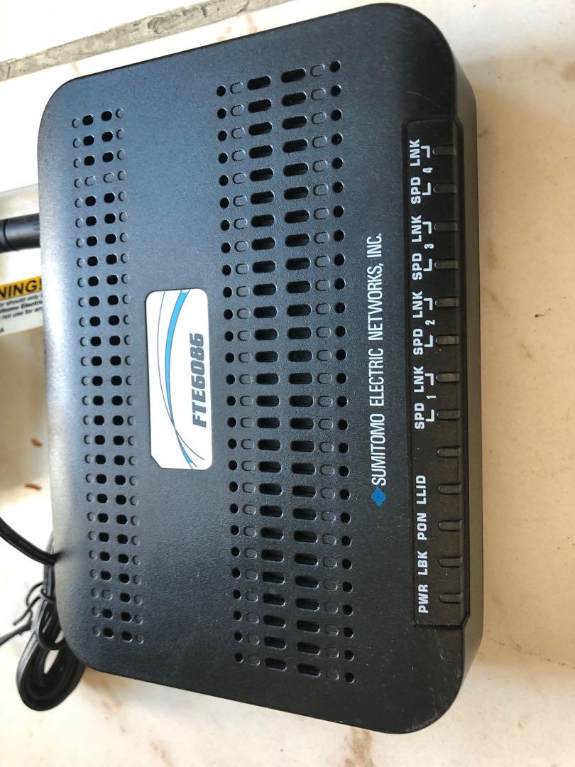 Fiber Optic Modem FTE6086, 電腦＆科技, 電腦周邊及配件, Wifi及上網相關產品 Carousell