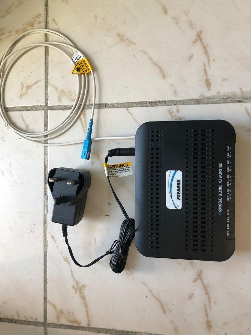 Fiber Optic Modem FTE6086, 電腦＆科技, 電腦周邊及配件, Wifi及上網相關產品 Carousell
