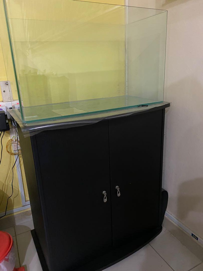 Fish Tank Cabinet Pet Supplies For Fish Fish Tanks On Carousell