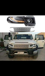fj cruiser projector headlights  headlamps with grille bolt on
