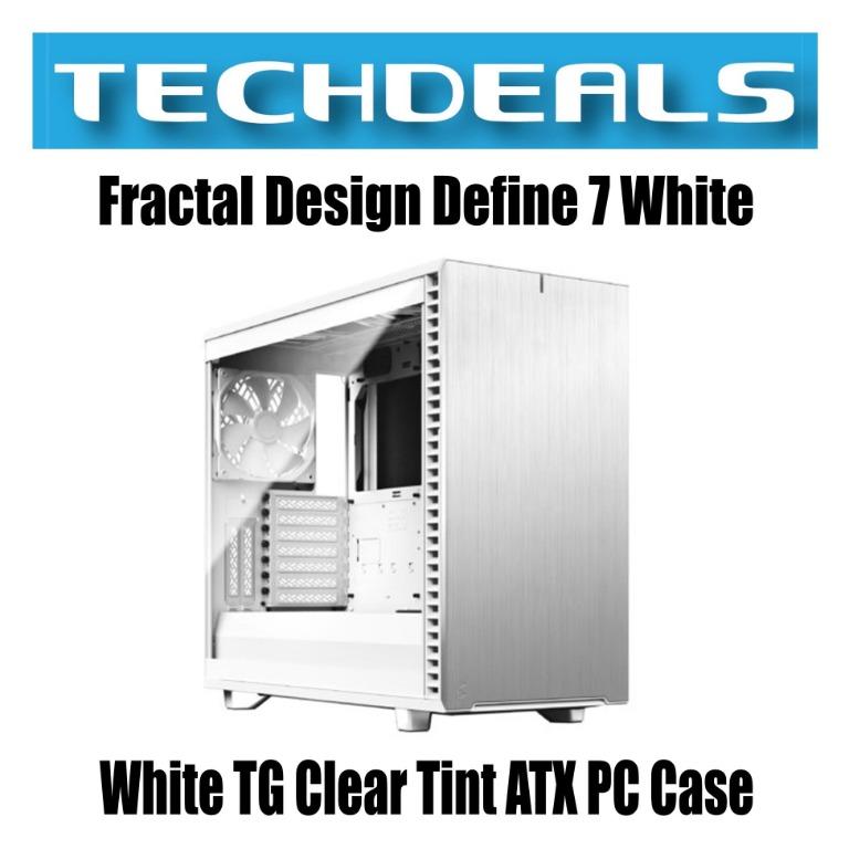 Define 7 Black/White TG Clear Tint PCケース