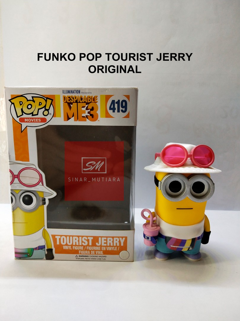 Funko POP! Despicable Me 3: Tourist Jerry Metallic Figur | 10cm Vinyl Collector's Item