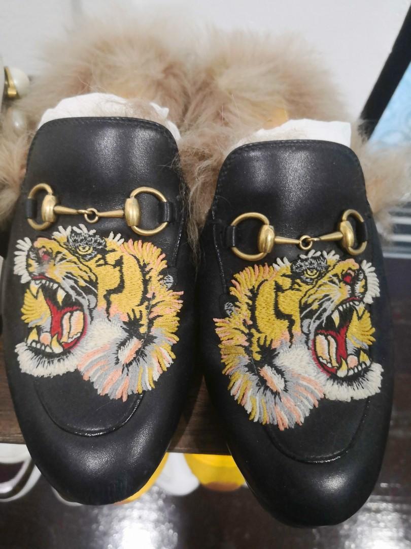 Gucci princetown new arrivals fur slipper