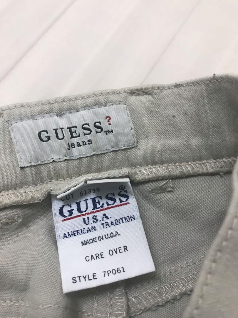 Guess straight leg beige jeans, Women's Fashion, Bottoms, Jeans u0026 Leggings  on Carousell