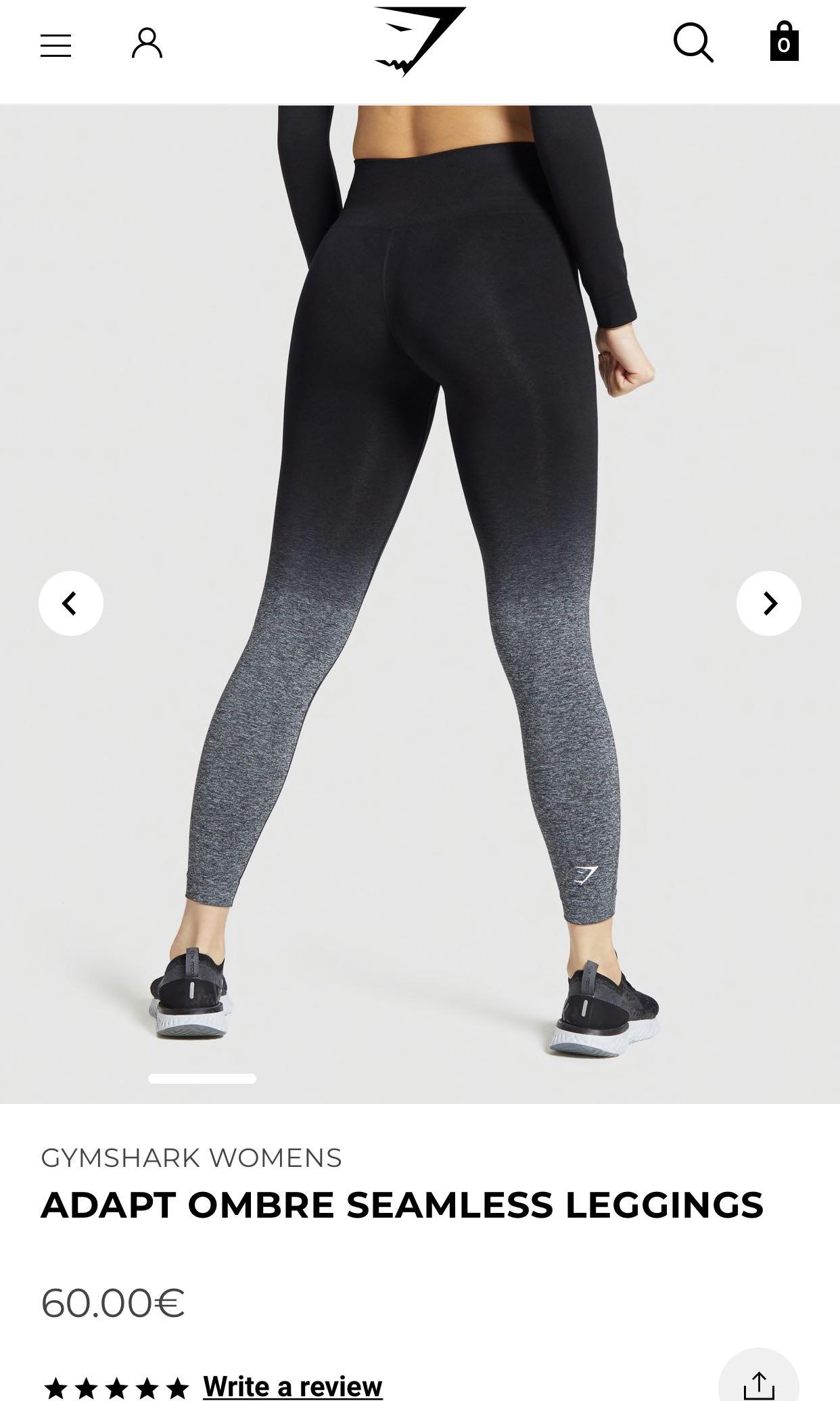 Gymshark Adapt Ombre Seamless Leggings XS Black, Women's Fashion,  Activewear on Carousell