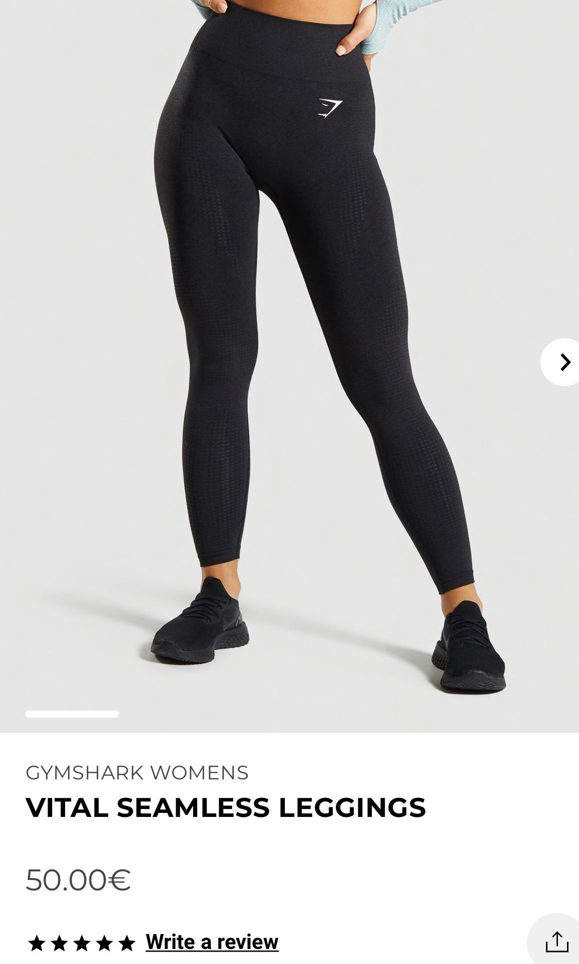 Gymshark fit seamless leggings in charcoal/black XS, Women's Fashion,  Activewear on Carousell