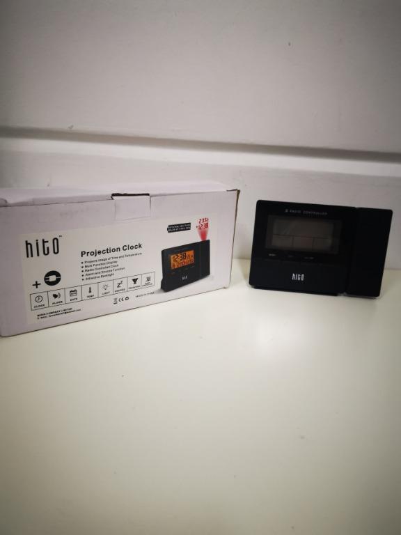 HITO Atomic Radio Controlled Projection Alarm Clock, Furniture & Home
