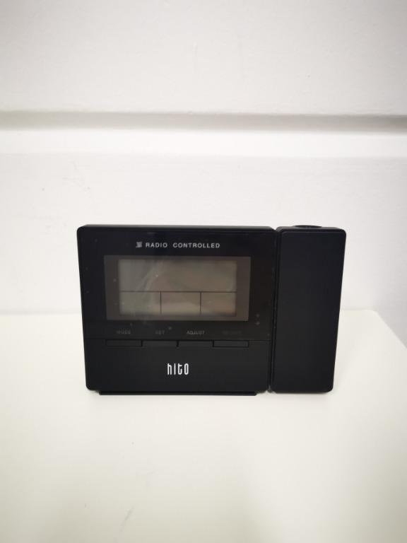 HITO Atomic Radio Controlled Projection Alarm Clock, Furniture & Home Living, Home Decor, Clocks