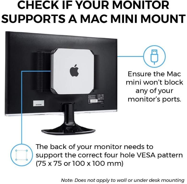 HumanCentric Wall Mount Compatible with Mac Studio Mount - Secure or Hide Your Mac Studio with An Apple Mac Studio Wall Mount, Wall Mounting Stand