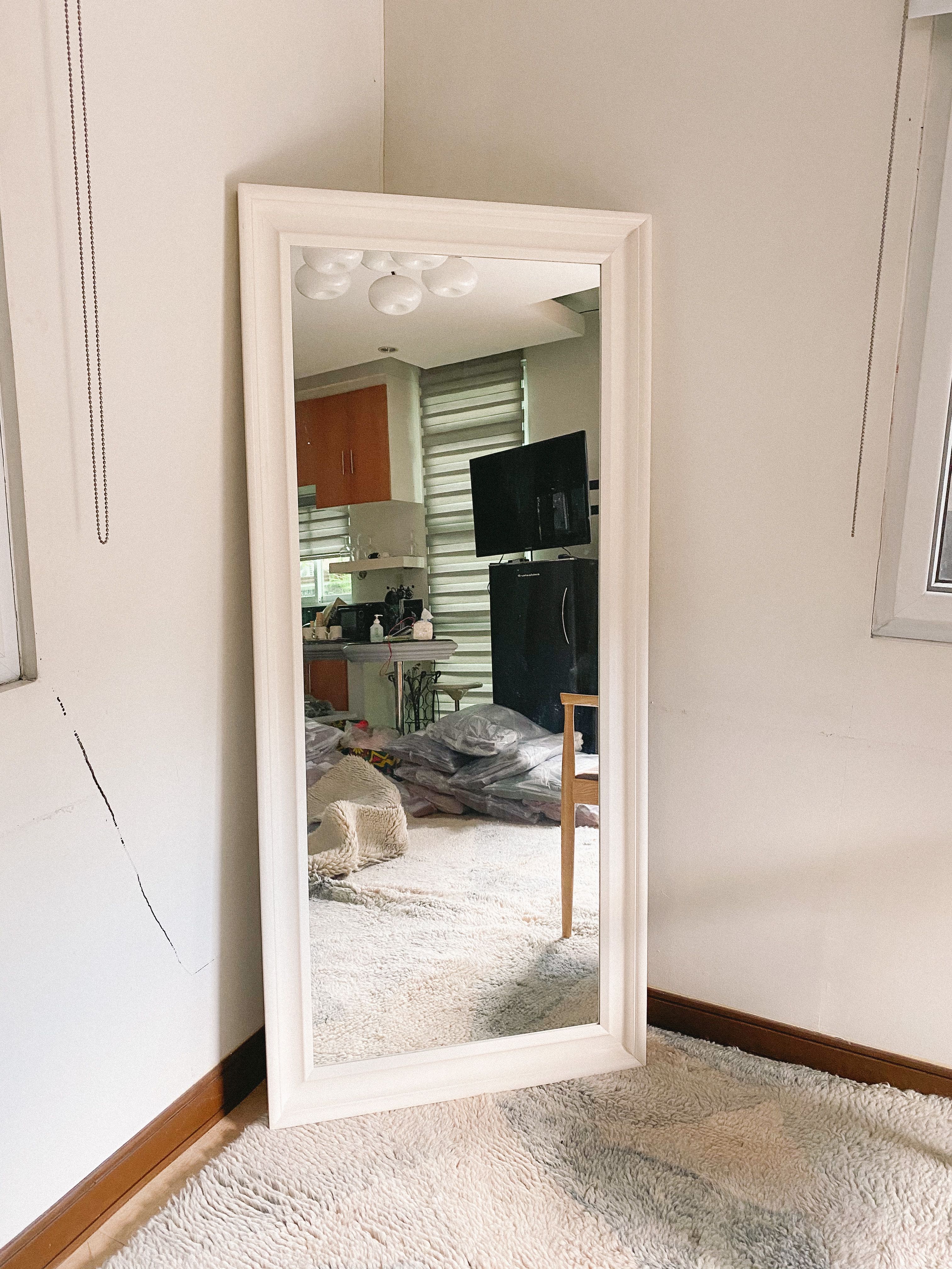 IKEA Hemnes Full Length Mirror in White , Furniture & Home Living, Home