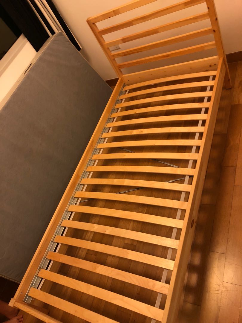 Ikea Single Bed Frame (Tarva), Furniture & Home Living, Furniture, Bed Frames & Mattresses on