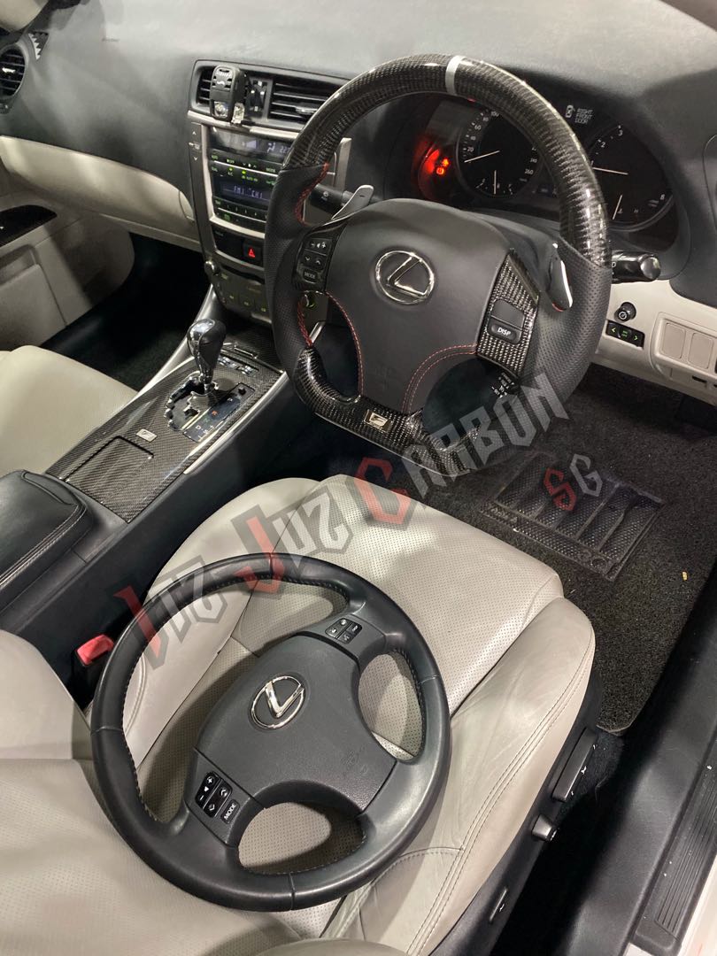 Is250 carbon outlet fiber steering wheel