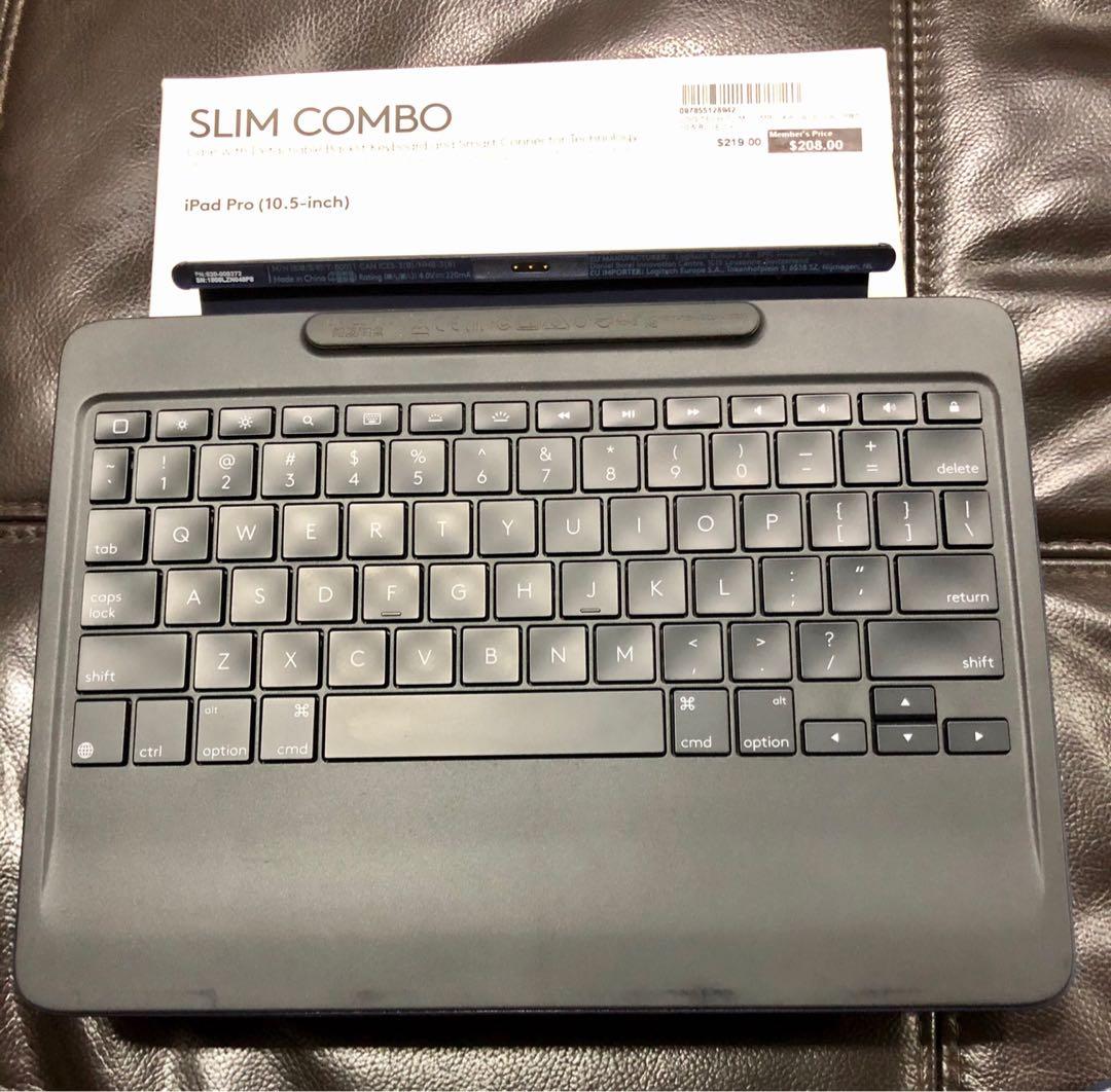 Logitech Slim Combo for iPad Pro 10.5 inch Mobile Phones Gadgets Mobile Gadget Accessories Cases Sleeves on Carousell