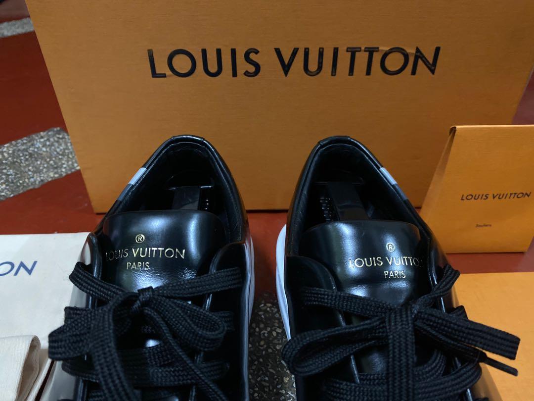 Louis Vuitton Black Damier Glazed Canvas Beverly Hills Low-Top Sneaker Size  43.5 Louis Vuitton