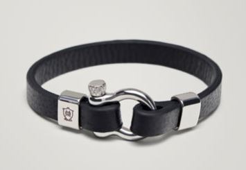 Massimo dutti men's leather bracelet hotsell