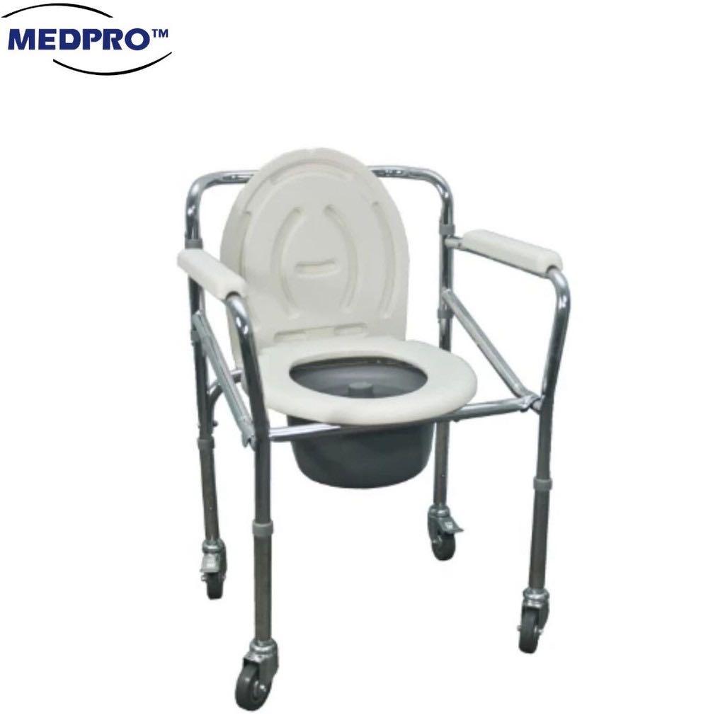 Medpro Foldable commode, Assistive Devices, Wheelchairs on Carousell