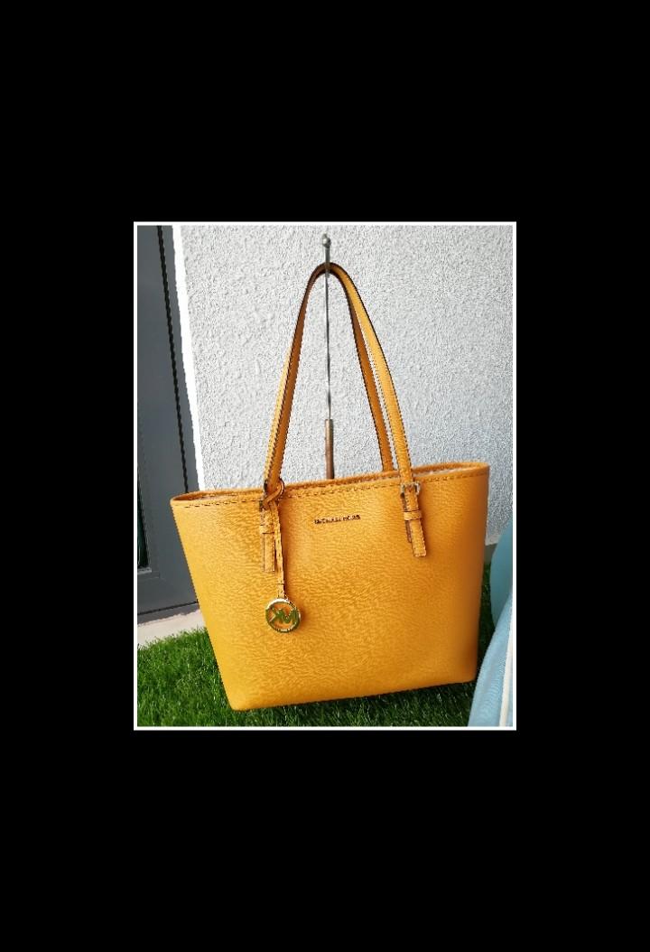 mustard yellow michael kors purse