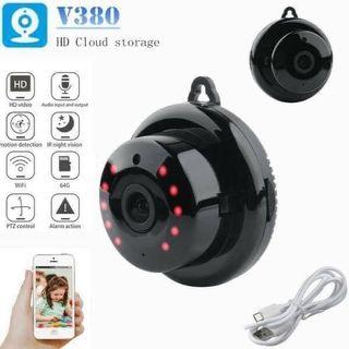 🎮micro mini hd 720p spy hidden wifi wireless ip camera V380 video recorder security small covert nanny cam night vision dv dvr