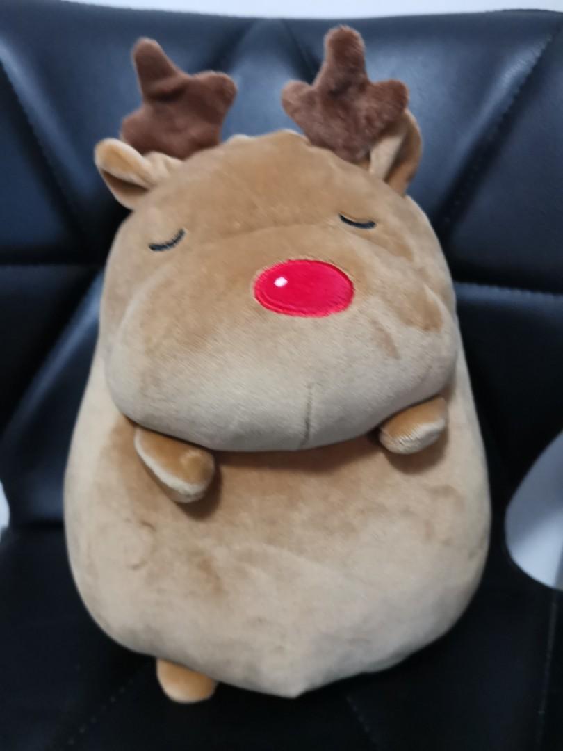 Miniso Round Elk Plush Toy Toys Games Stuffed Toys On Carousell