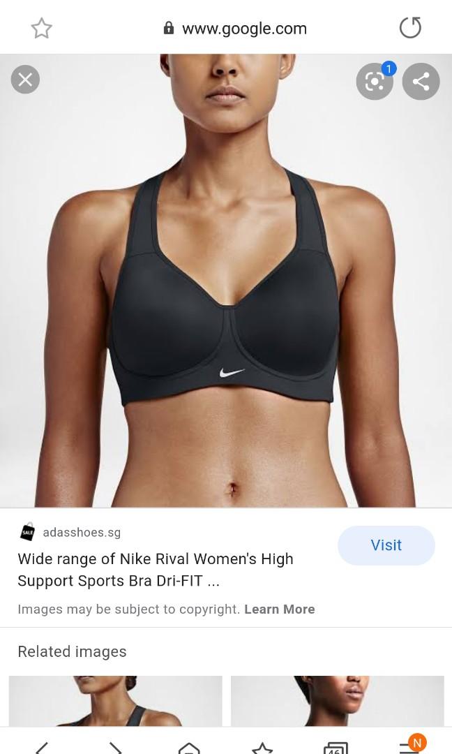 Nike pro rival sports bra fuschia 34 C, Men's Fashion, Activewear