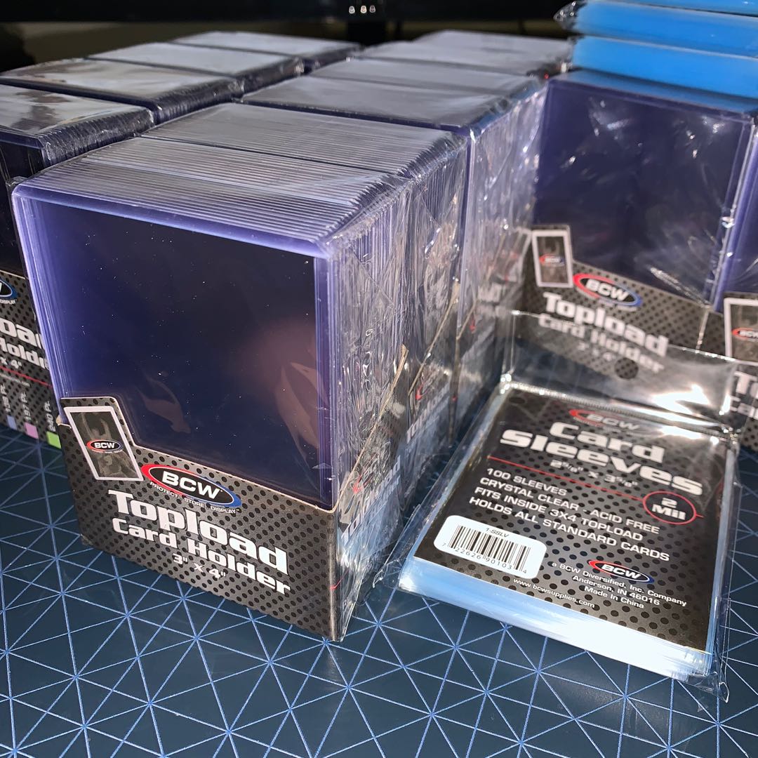 bcw 100 count card toploaders and card sleeves Amazon.com: BCW Card Sleeves and Toploaders for Card Combo | Premium Top  loaders for Cards and Acid-Free Penny Sleeves