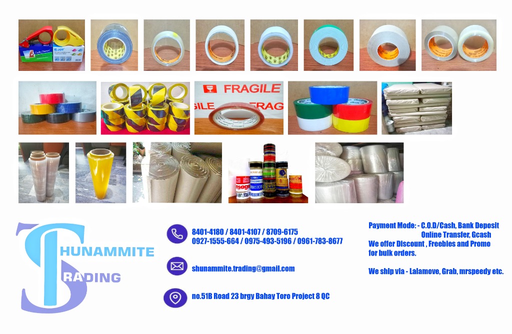 Packaging Materials / Packaging Tapes / Bubble wrap / Stretch Films