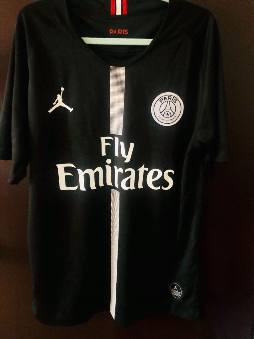 Paris Saint Germain Jordan 18 19 Football Kit Men S Fashion Clothes Tops On Carousell