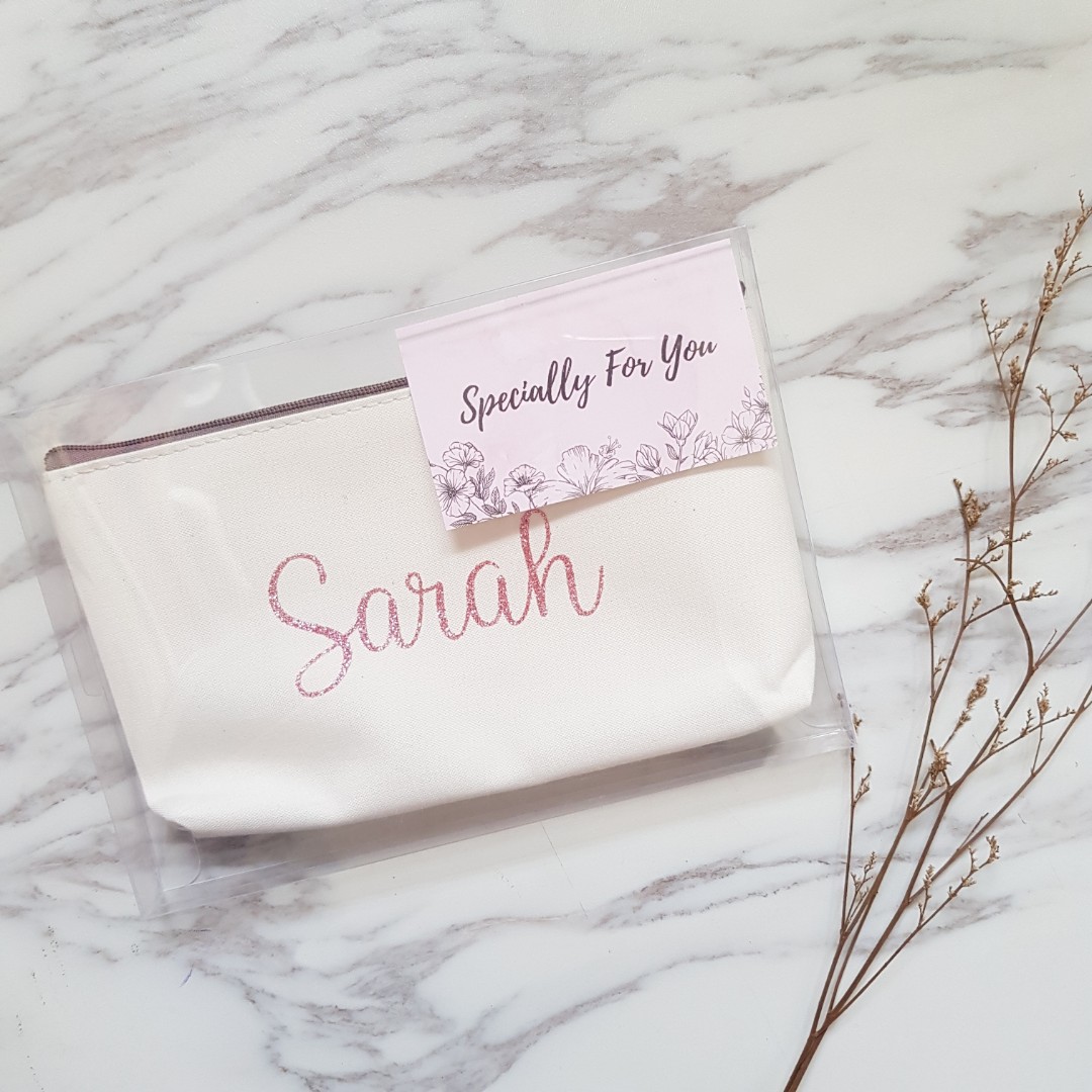 personalised pouch