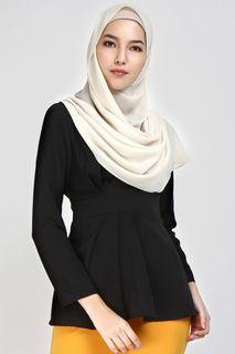 Poplook Pleat Blouse - Black