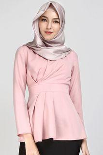 Poplook Pleat Blouse - Dusty Pink
