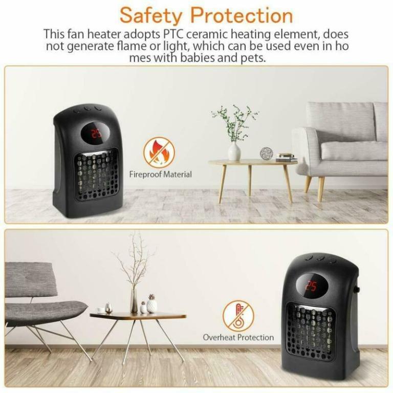Portable Heater, Mini Space Heater Fan, Furniture u0026 Home Living, Lighting u0026  Fans, Fans on Carousell