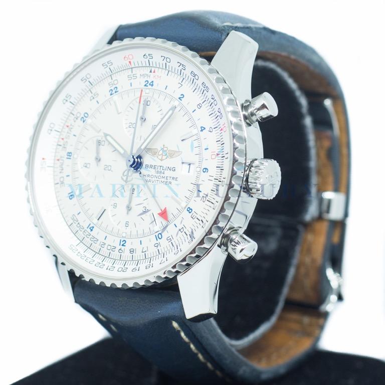 Preowned Breitling Navitimer World Ref A24332 Luxury Watches on
