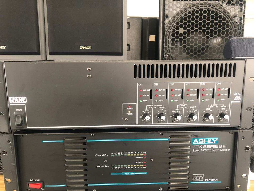 Rane MA 6S 6 Channel Power Amplifier. Best for 5.1 or 6.1 Home Theater