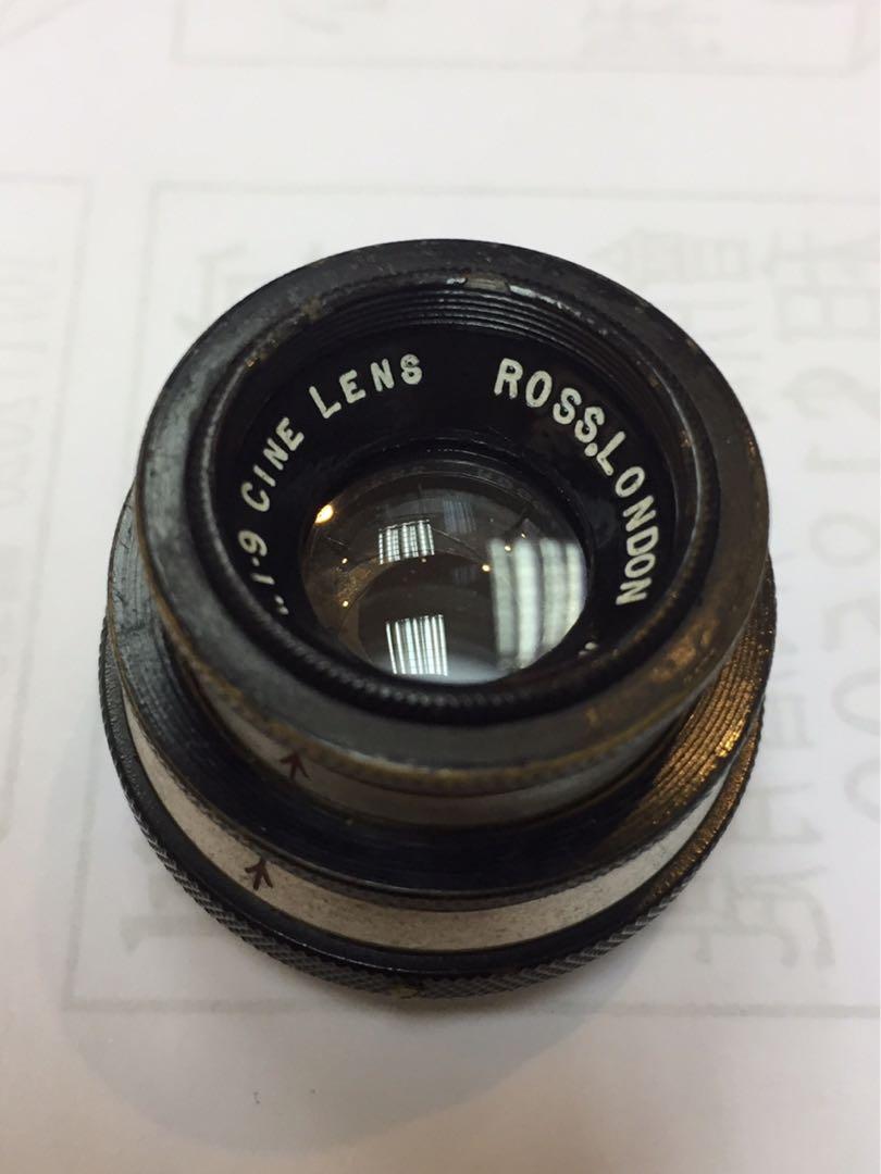 Rare 30's Ross London Cine 1inch f1.9 原裝C mount M43 Apsc Leica T