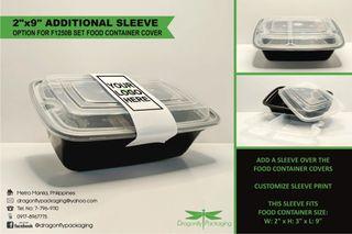 Rectangle Microwaveable food and packaging sleeves