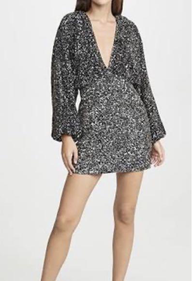 Retrofete black sequin dress clearance
