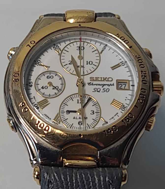 Vintage Chronograph Seiko Chronograph SQ 50 1980 1989 Men s