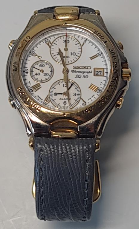 Vintage Chronograph Seiko Chronograph SQ 50 1980 1989 Men s