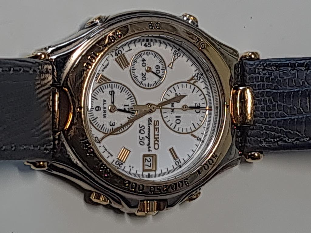 Vintage Chronograph Seiko Chronograph SQ 50 1980 1989 Men s